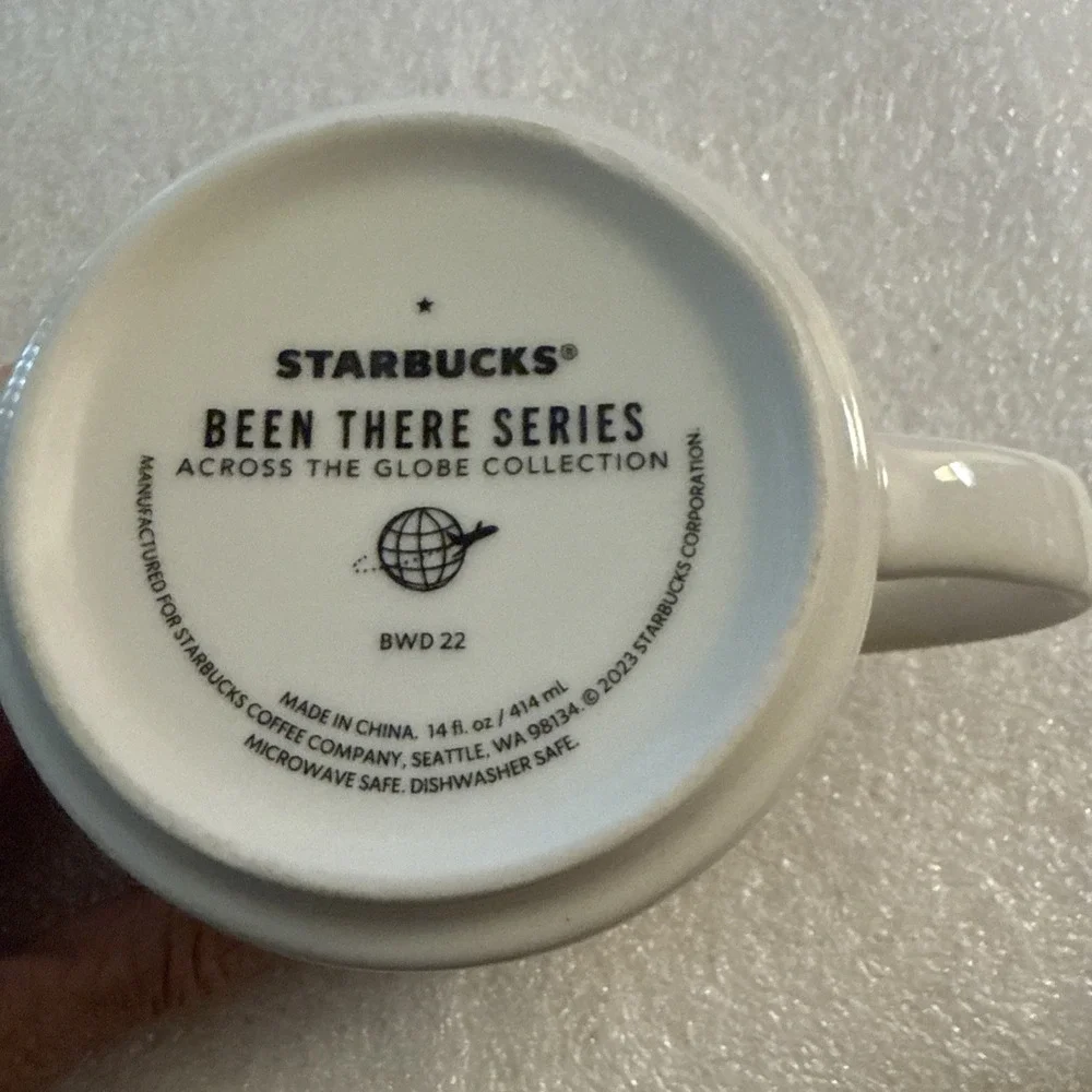 Starbucks Been There Series Las Vegas Ceramic Mug White Orange Red Yellow 2023